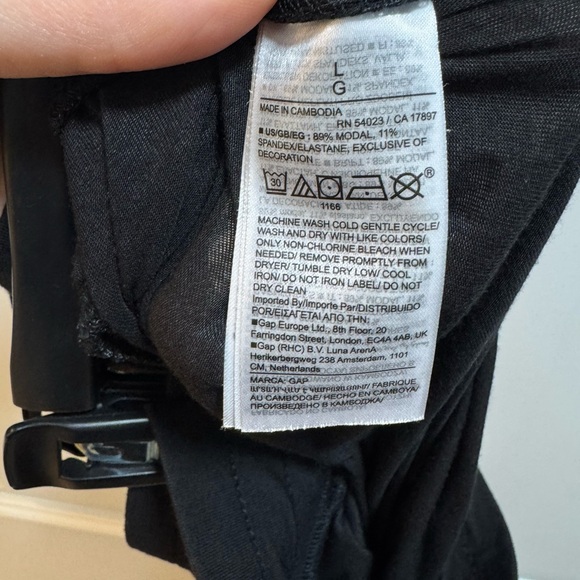 GAP Softest Modal PJ Pajama Shirt and Pants in Black - Picture 10 of 10